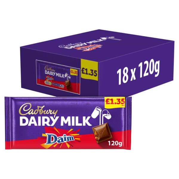 Dairy milk Daim x 18